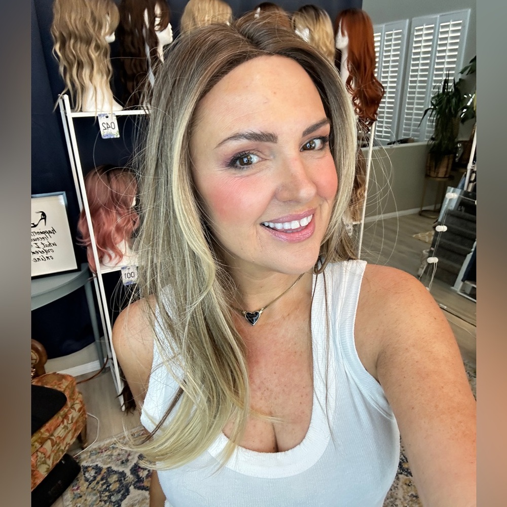 Blonde Ombre Women's Hair Wig Topper